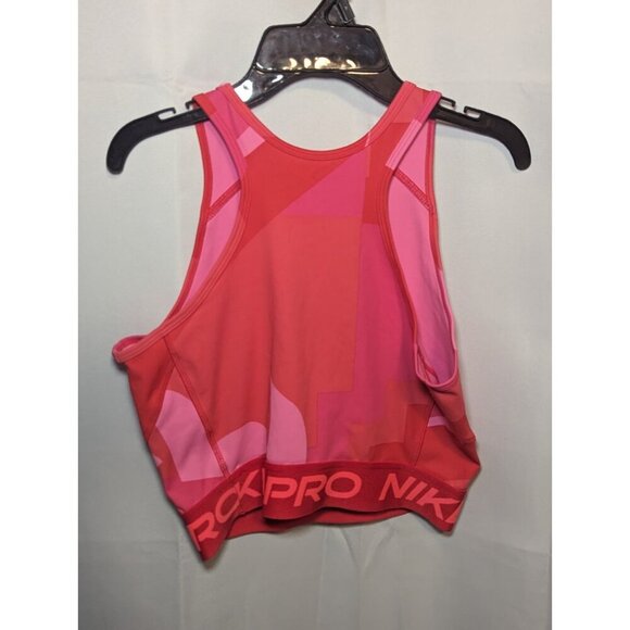 Nike FD0954-635 Women's Sz S Pink/Red Dri-Fit Cropped Training Tank Top - Picture 8 of 11